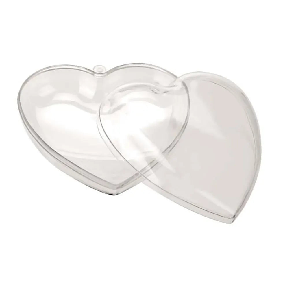 Plastic Heart Transparent125mm with Label