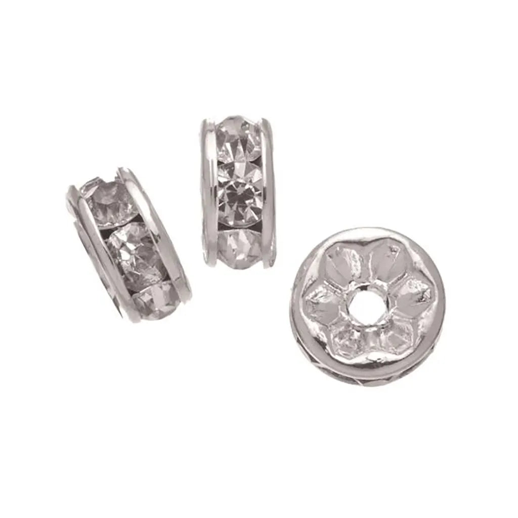 Ring Round 6pcs 4X8mm Crystal