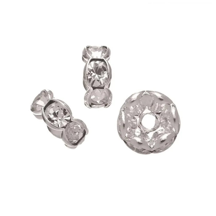 Ring Round 6pcs 4X8mm Crystal