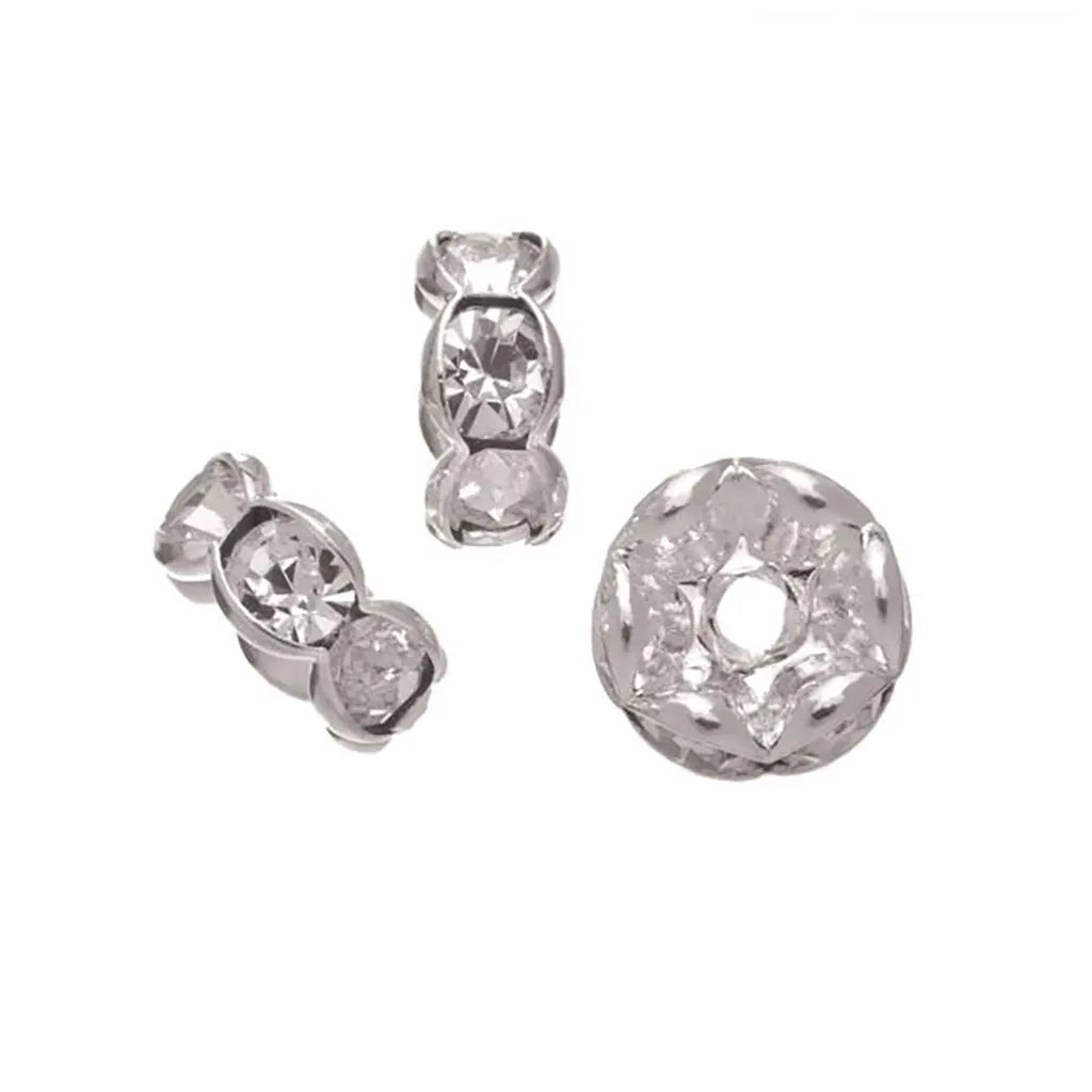 Ring Round 6pcs 4X8mm Crystal