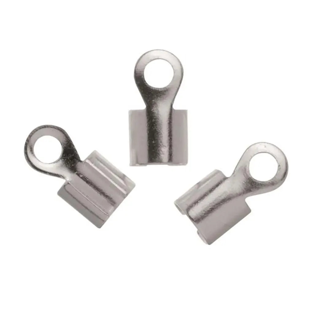 Jewelery Cap 20pcs 5X9.5mm Silver