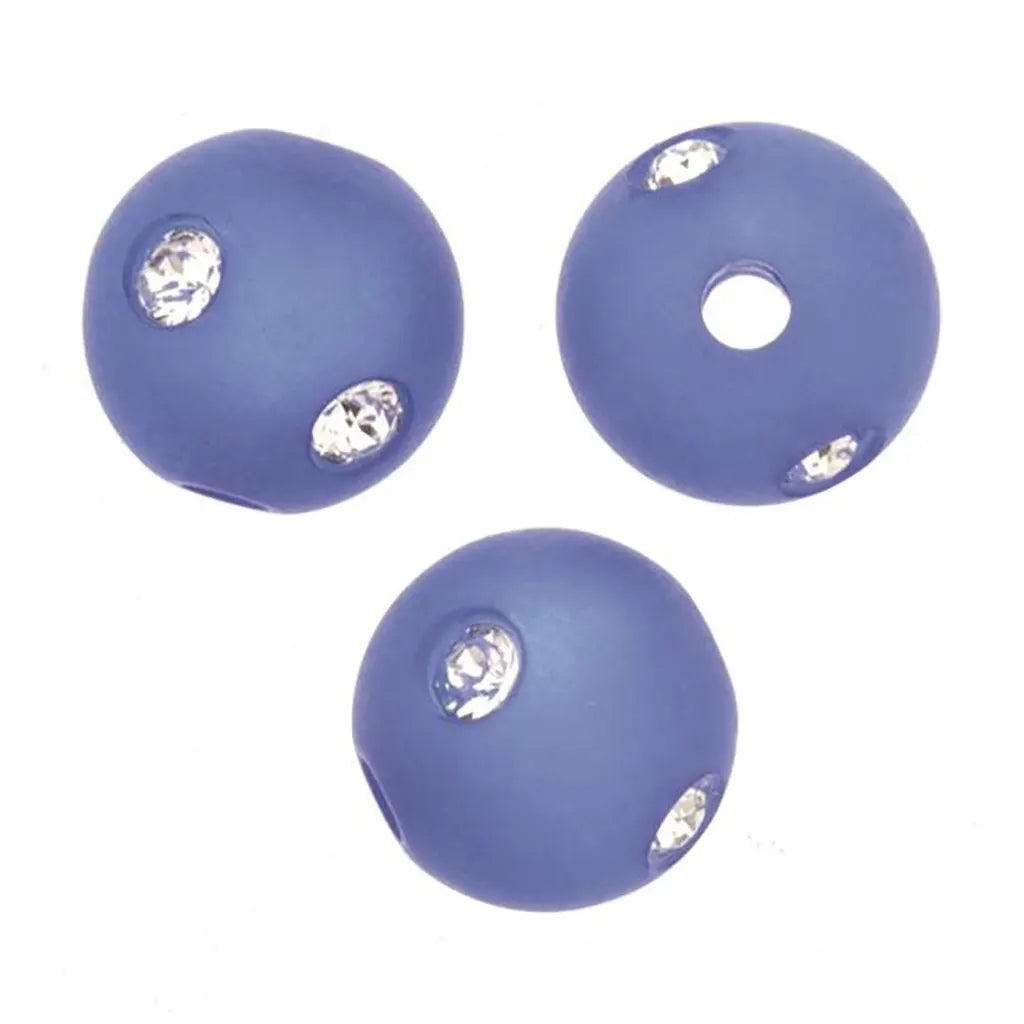 Strass Bead 8mm Polaris 3pcs Swarovski Royal Blue Matt