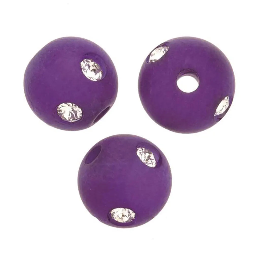 Strass Bead 8mm Polaris 3pcs Swarovski Violet Matt