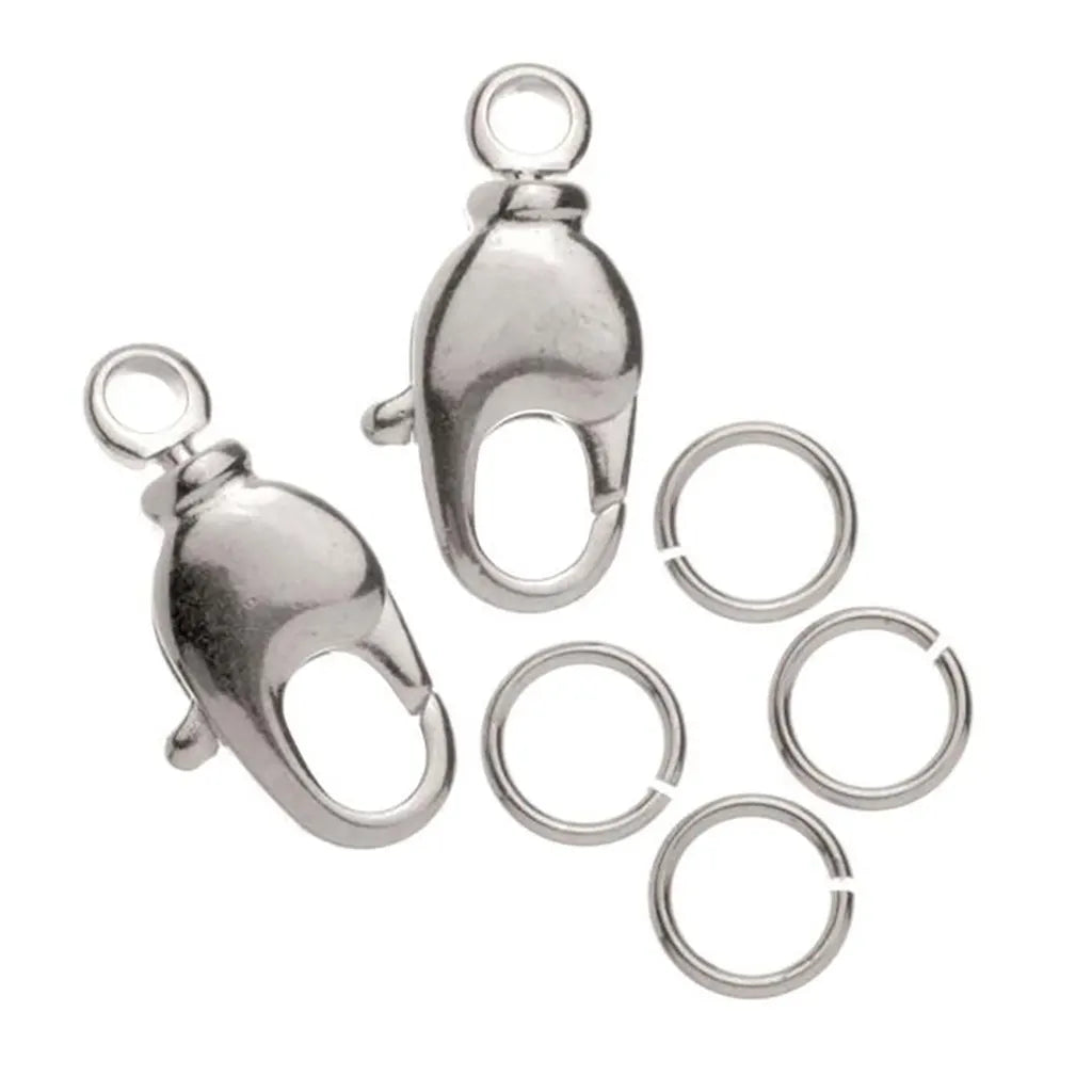 Carabiner Clasp 12mm 1pc Silver