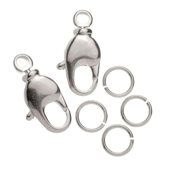 Carabiner Clasp 12mm 1pc Silver