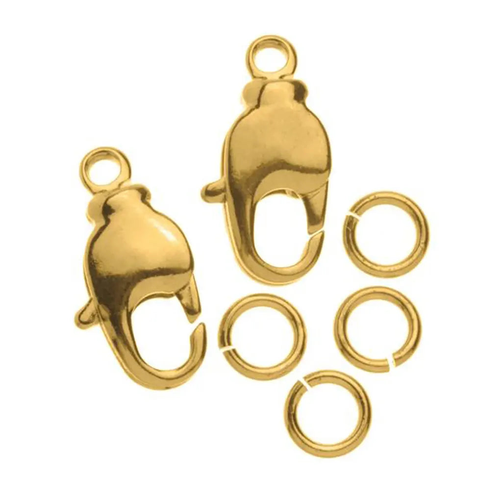 Carabiner Clasp 12mm 1pc Gold