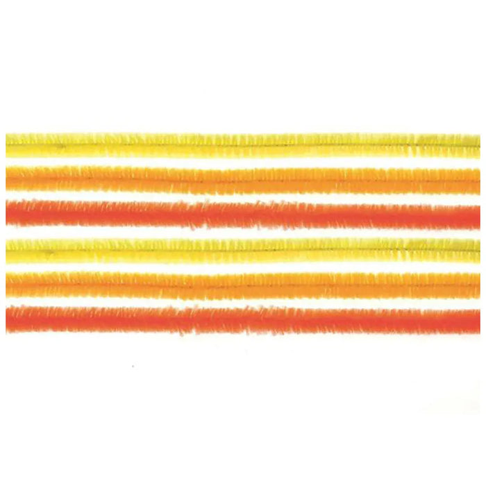 Pipe Cleaner Yellow Mix 50cm 10pcs