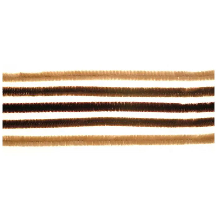 Pipe Cleaners Mix Brown 12 pcs, 50cm