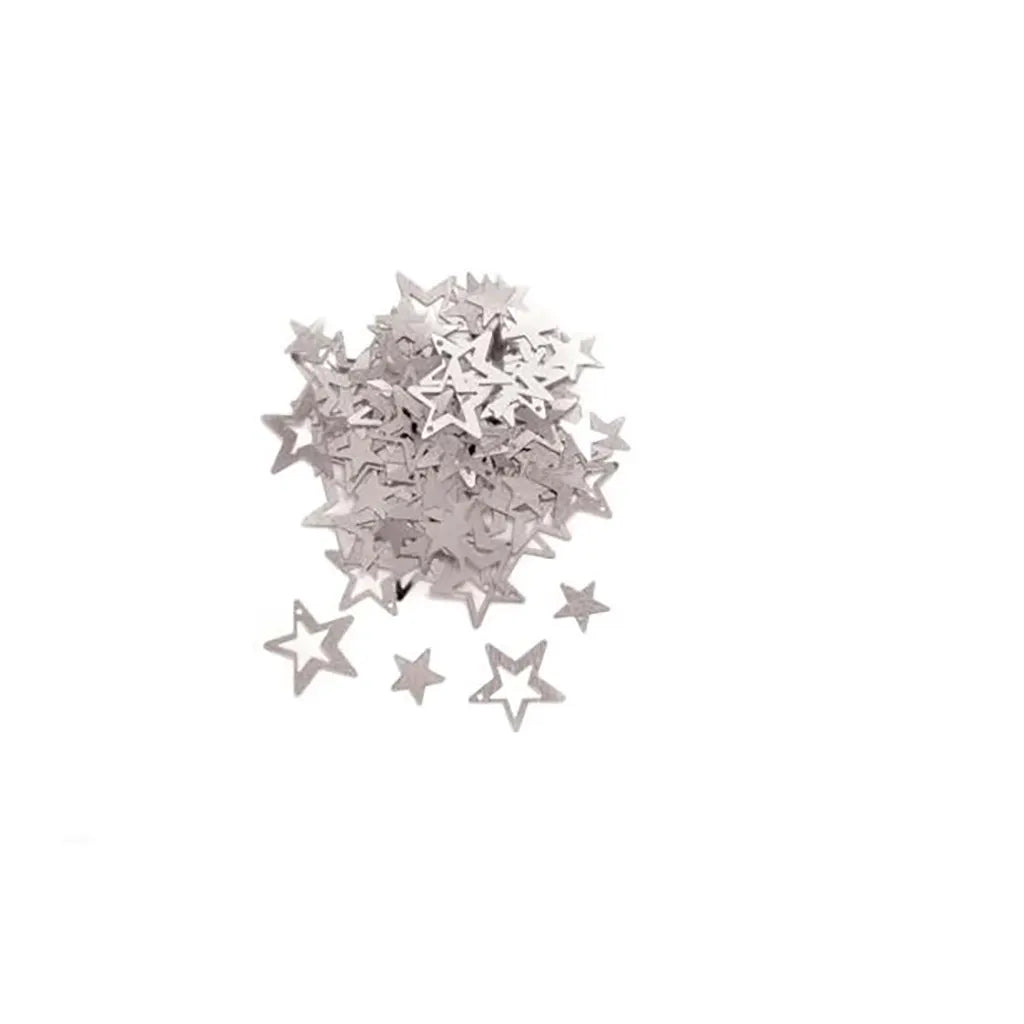 Decorations stars Silver 1-2cm app. 15g