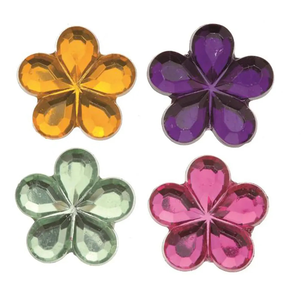 Deco Stones Flower 15X15mm, 34Pcs