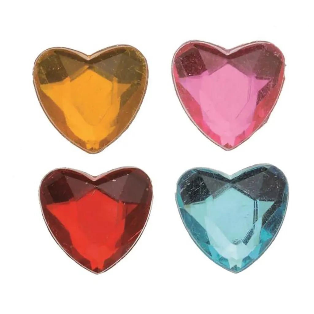 Deco Stones Heart 10X9mm, 75Pcs