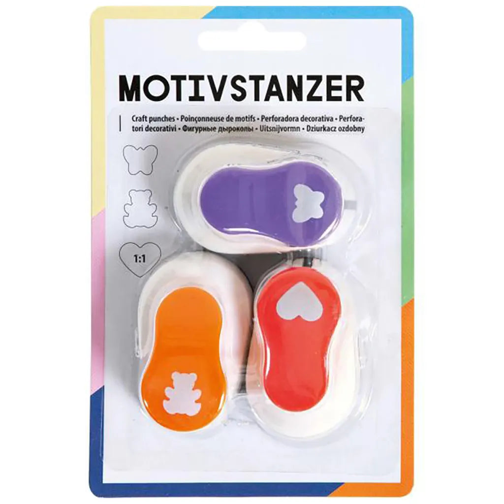 Craft Punches all year Set 1, 3pcs Assorted