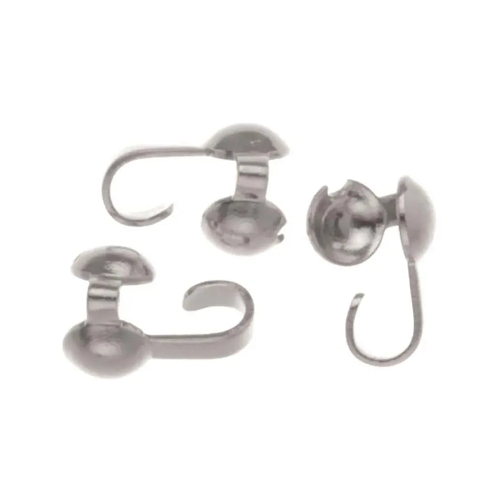 Crimp Calotte 0.5cm 4pcs Silver