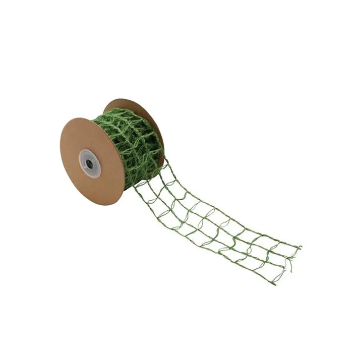 Jute Ribbon with Wire 5X500cm, Green