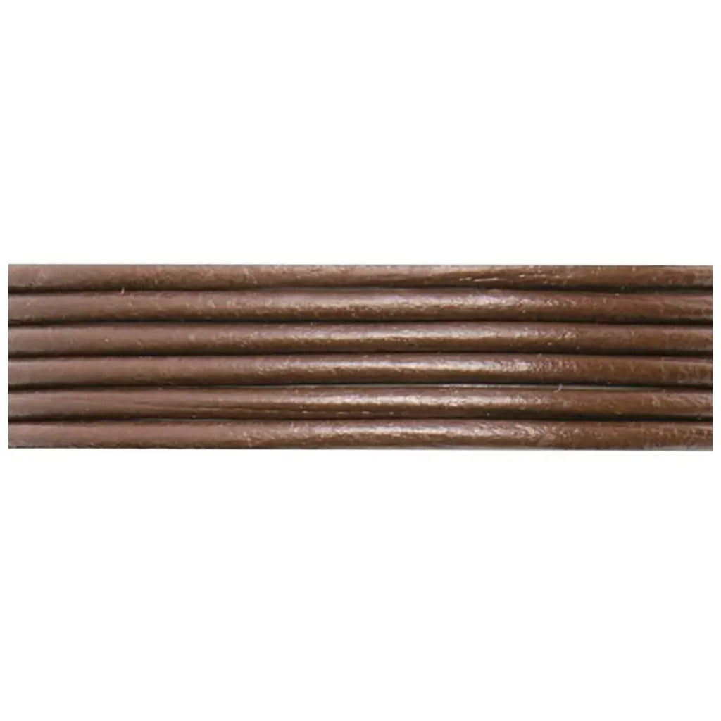 Leather Thong 2mm/1m. Drak Brown