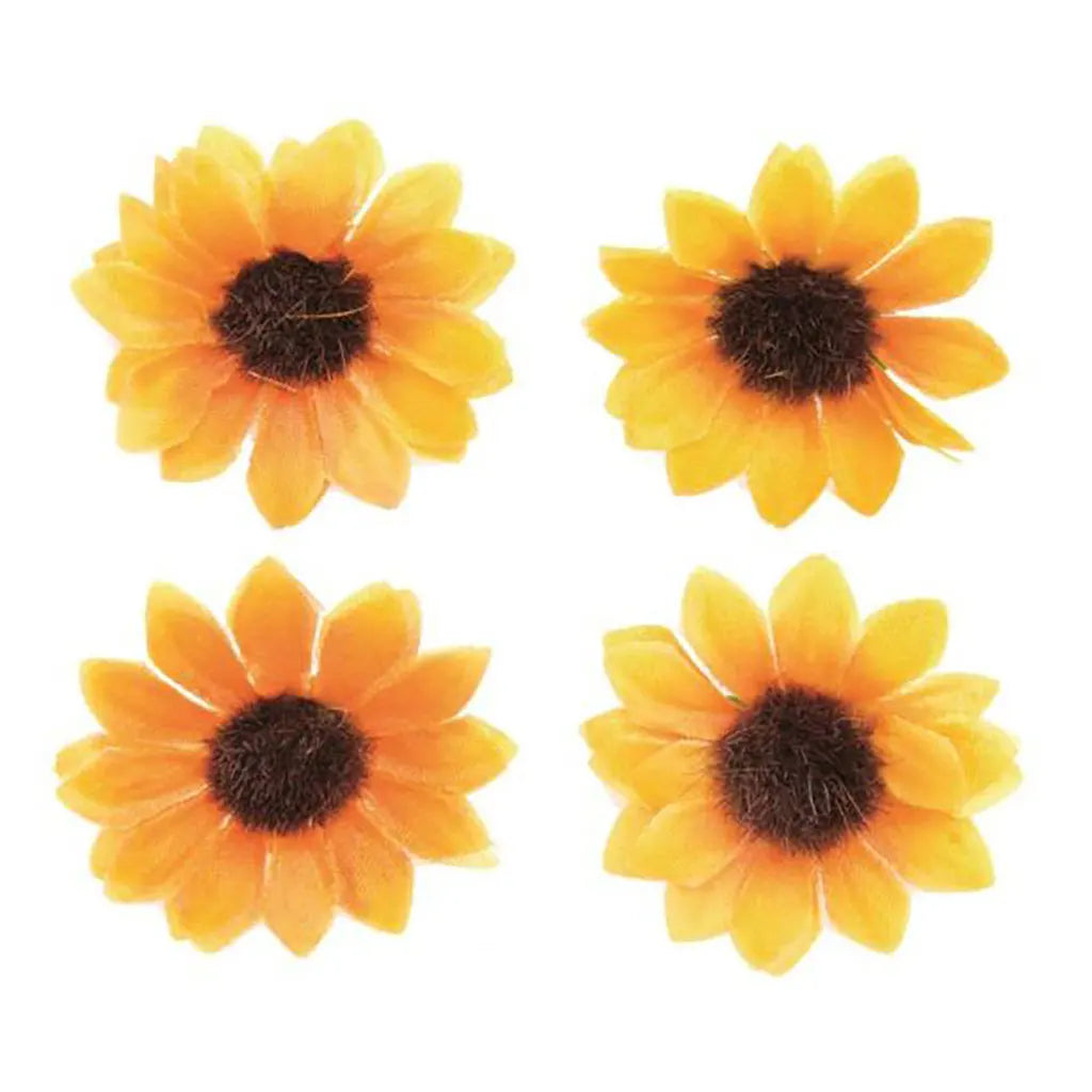 Sun Flower Heads D=35mm 15pcs