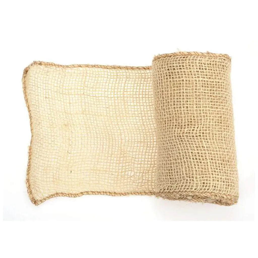 Jute Ribbon 15cm x 3m White Bleached
