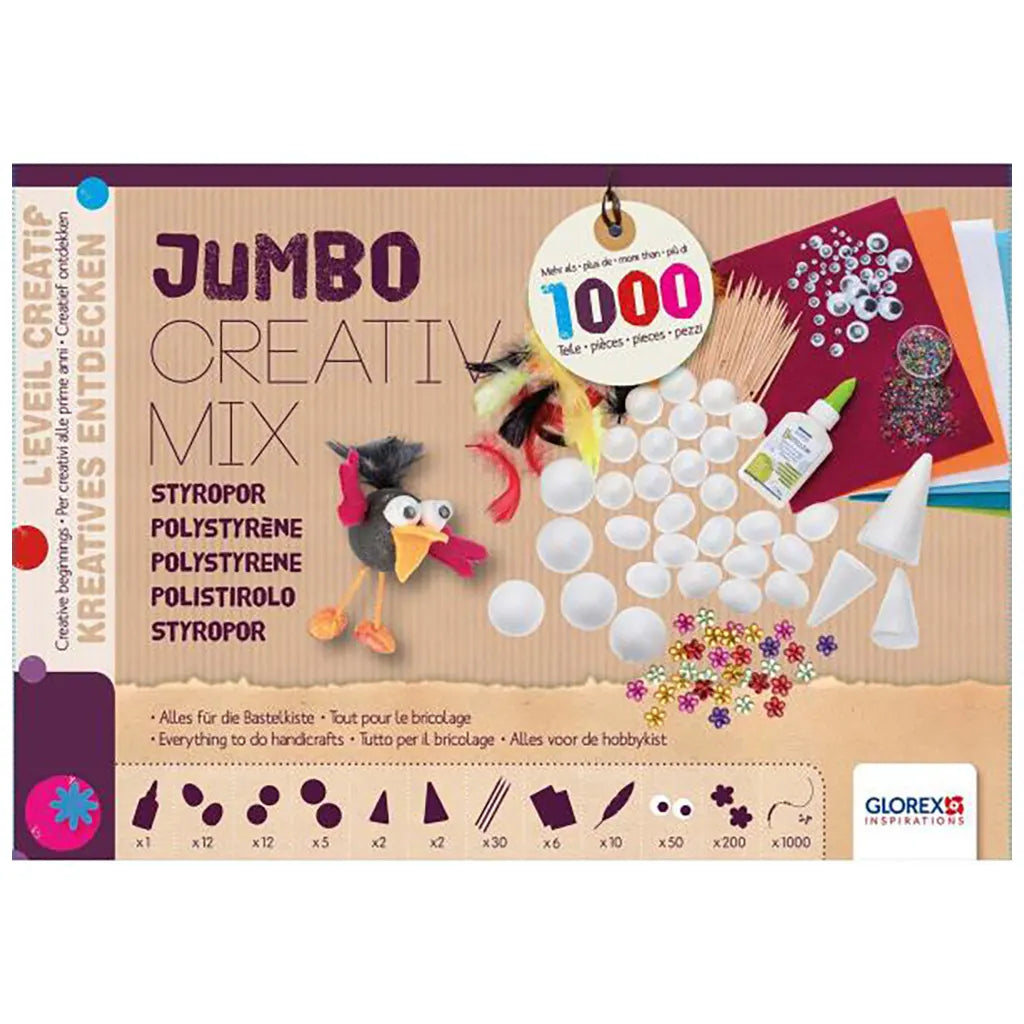 Jumbo Creativ-Mix Polystyrene App, 1000pcs