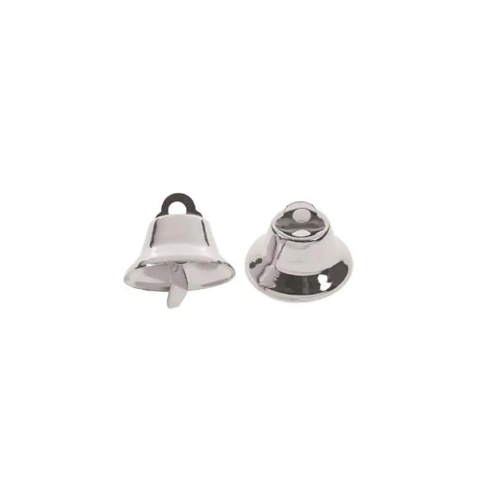 Metal Bells Brilliant Silver 30mm, 6pcs