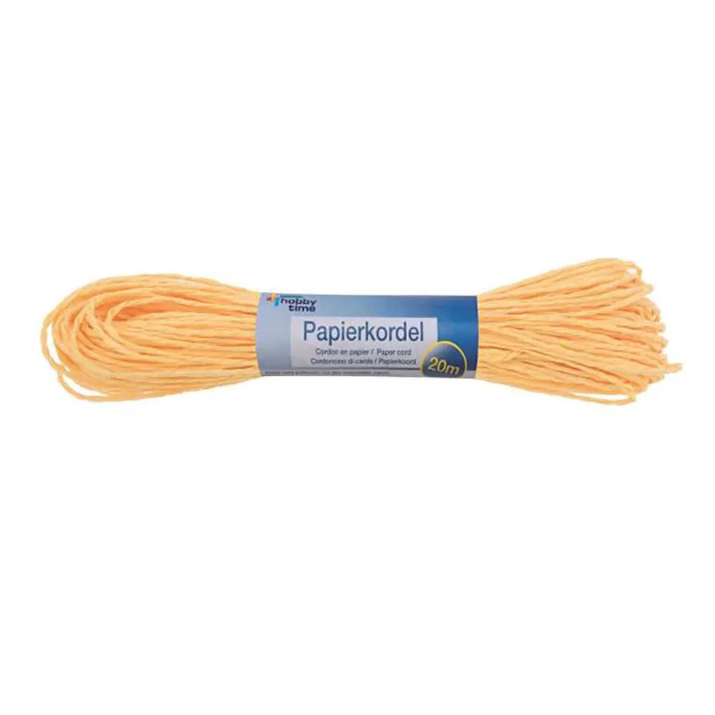 Paper Cord 20Mx1mm, Yellow