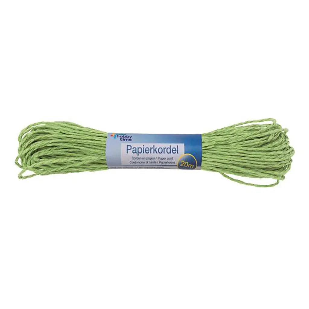 Paper Cord 20Mx1mm, Green