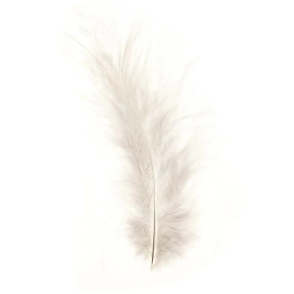 Marabou Feathers 15pcs, White