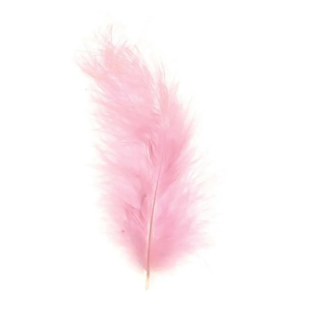 Marabou Feathers 15pcs, Rose