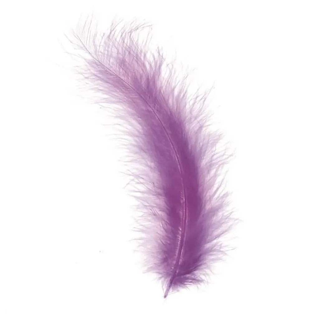 Marabou Feathers 15pcs, Lilac