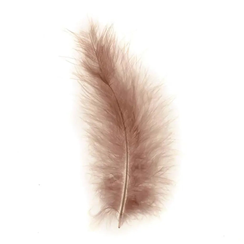 Marabou Feathers 15pcs, Nature