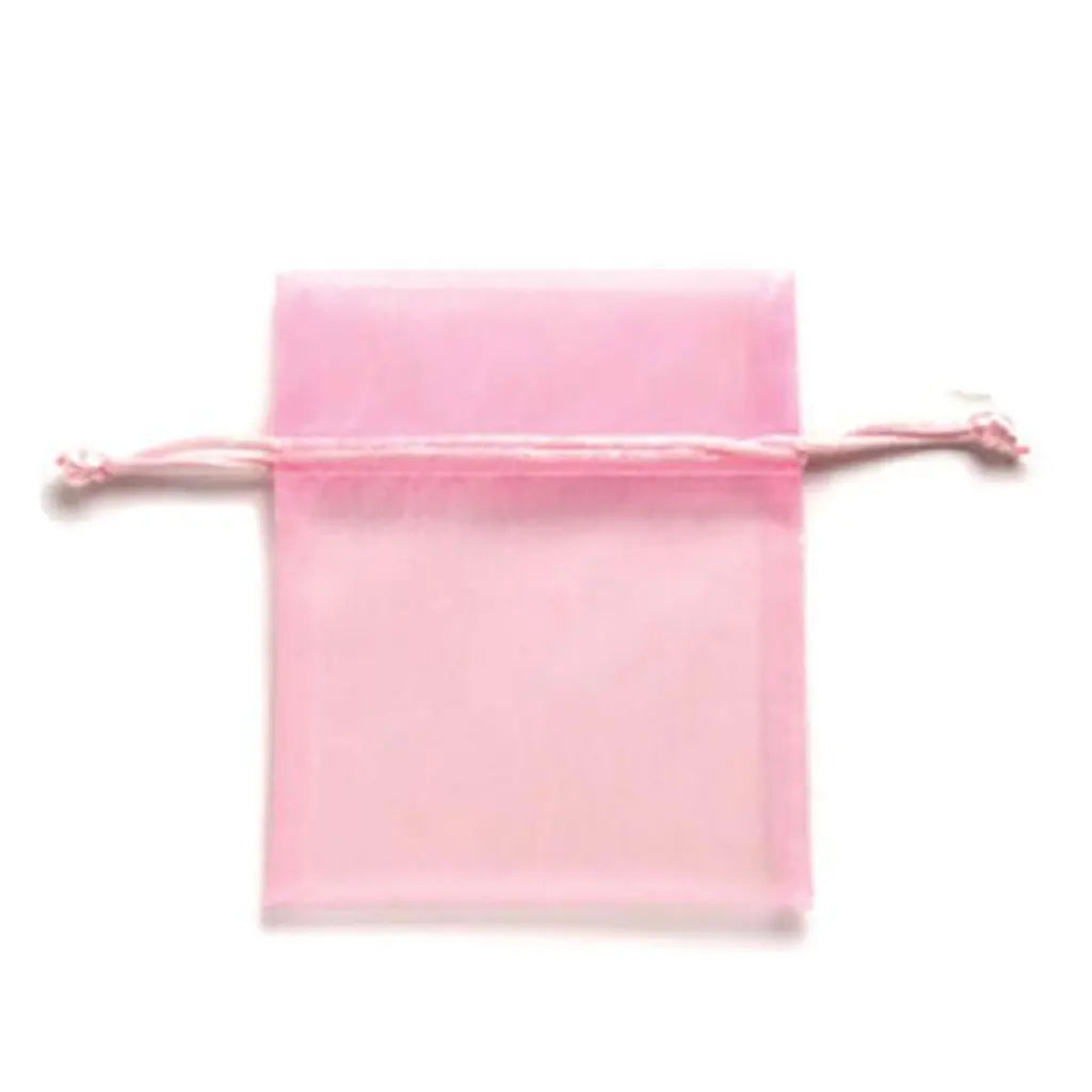Organza Bag 10x12.5cm 5pcs, Pink