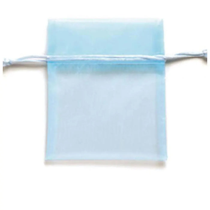 Organza Bag 10x12.5cm 5pcs, Light Blue