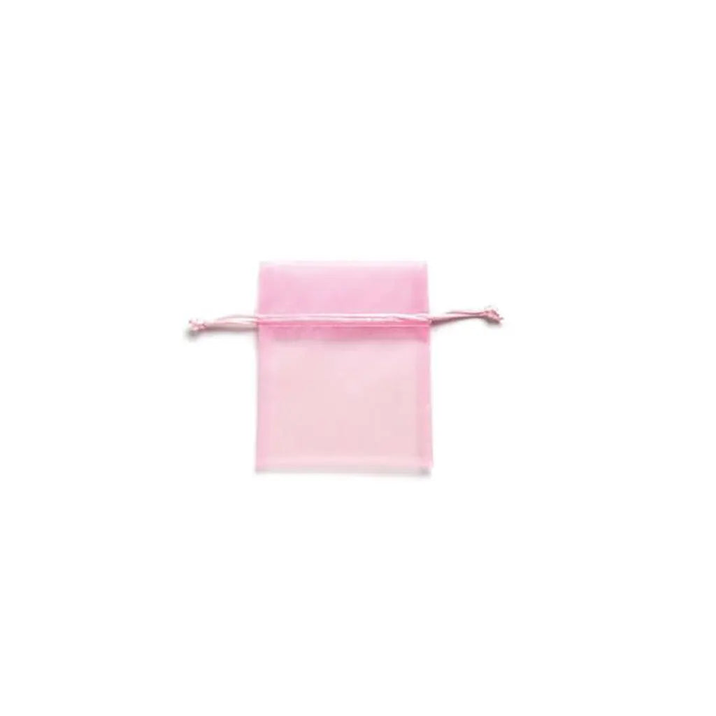 Organza Bag 12.5x16cm 4pcs, Pink