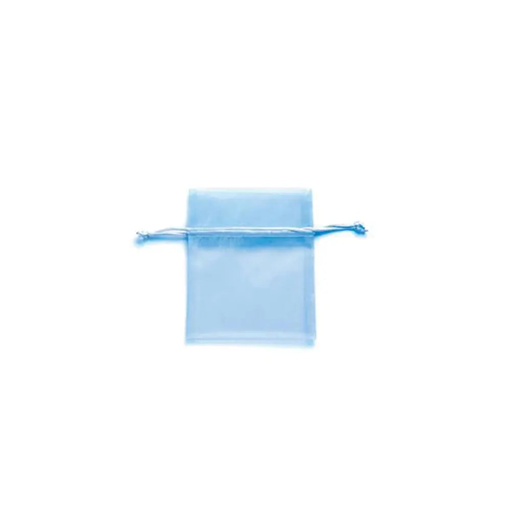 Organza Bag 12.5x16cm 4pcs, Light Blue