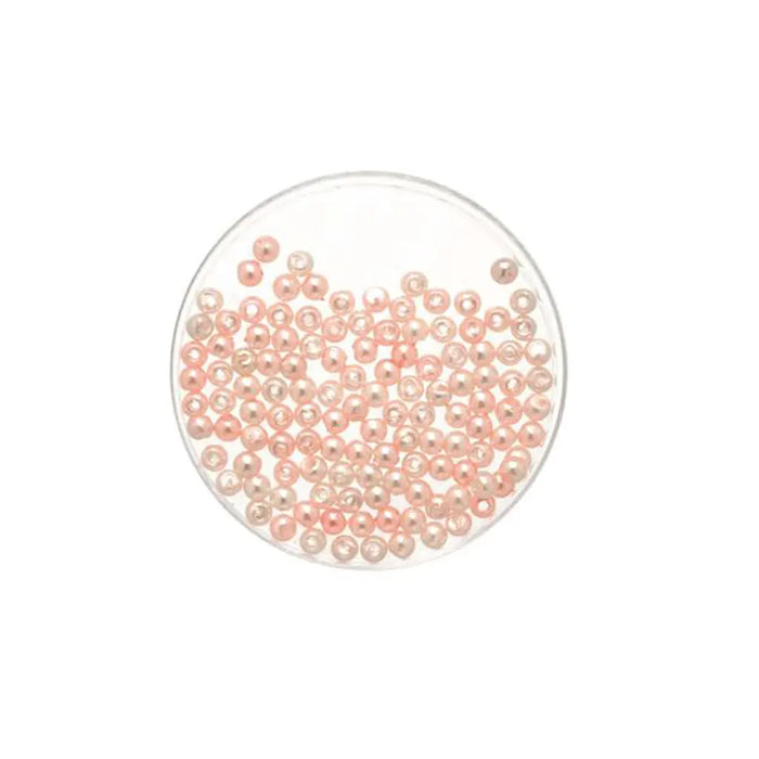 Wax Beads 4mm 100pcs, Light Pink