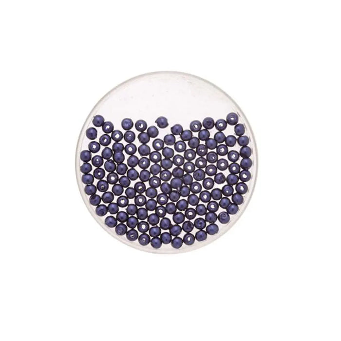 Wax Beads 4mm 100pcs, Marine