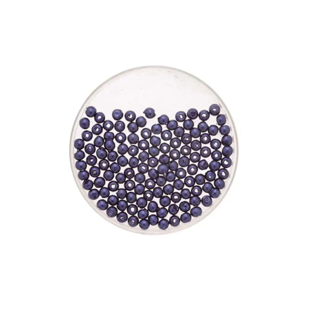 Wax Beads 4mm 100pcs, Marine