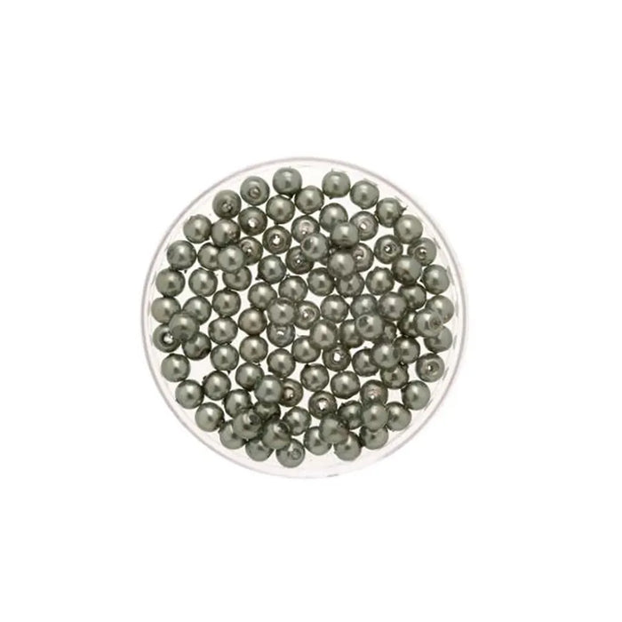 Wax Beads 4mm 100pcs, Fir-Green