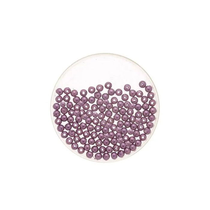 Wax Beads 4mm 100pcs, Lilac