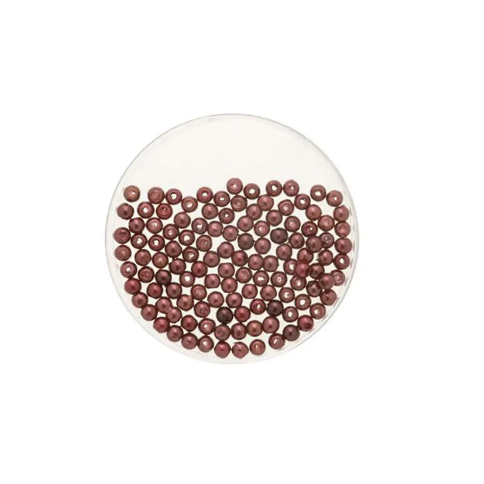 Wax Beads 6mm 60pcs, Bordeaux
