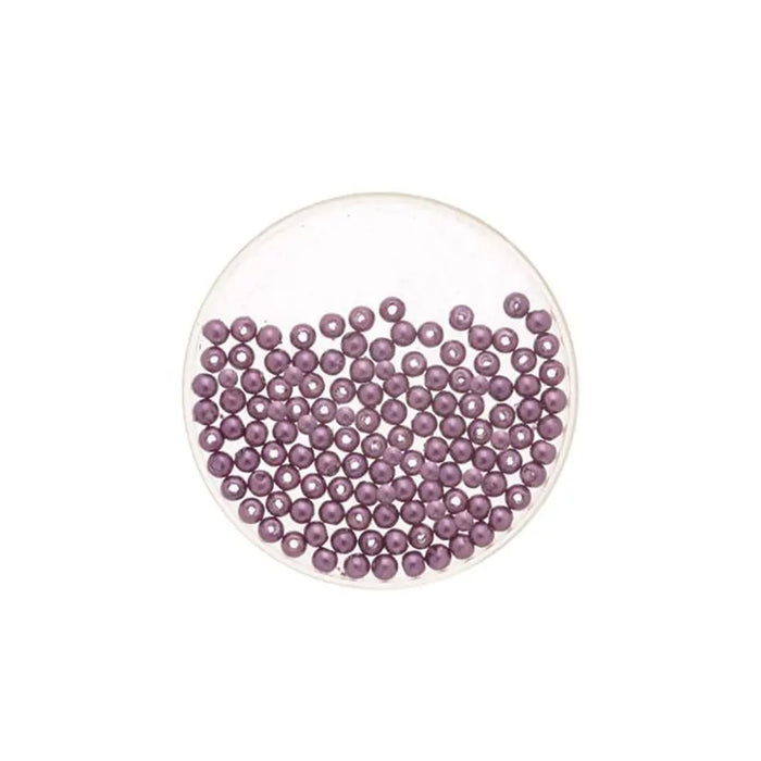Wax Beads 6mm 60pcs, Lilac