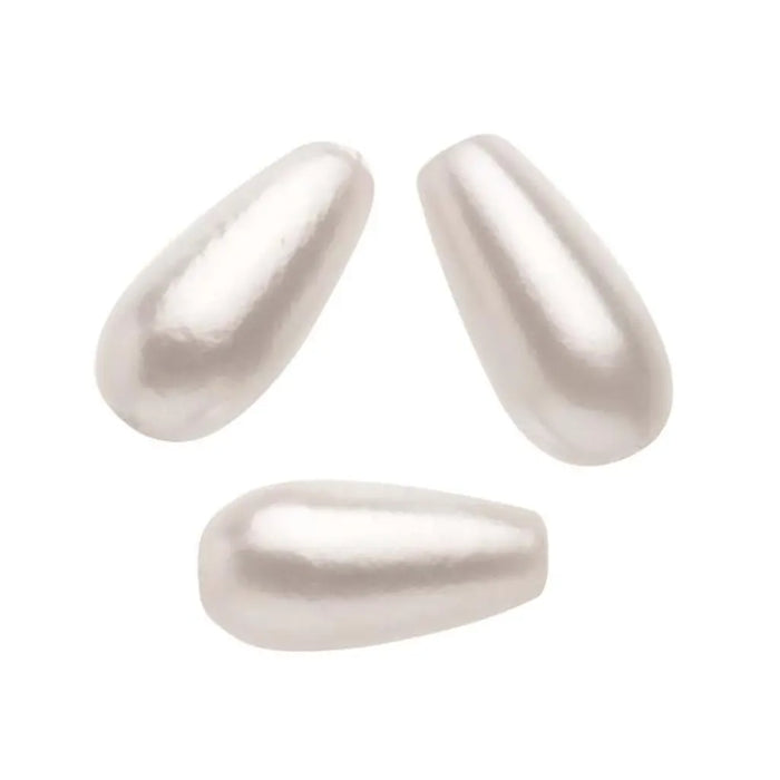 Wax Drops 6x3mm 45pcs, White