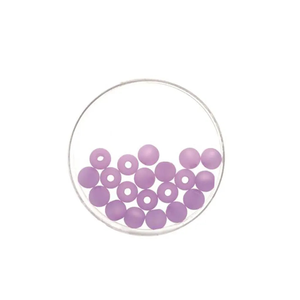Bead 6mm Polaris Mat 20pcs, Lilac