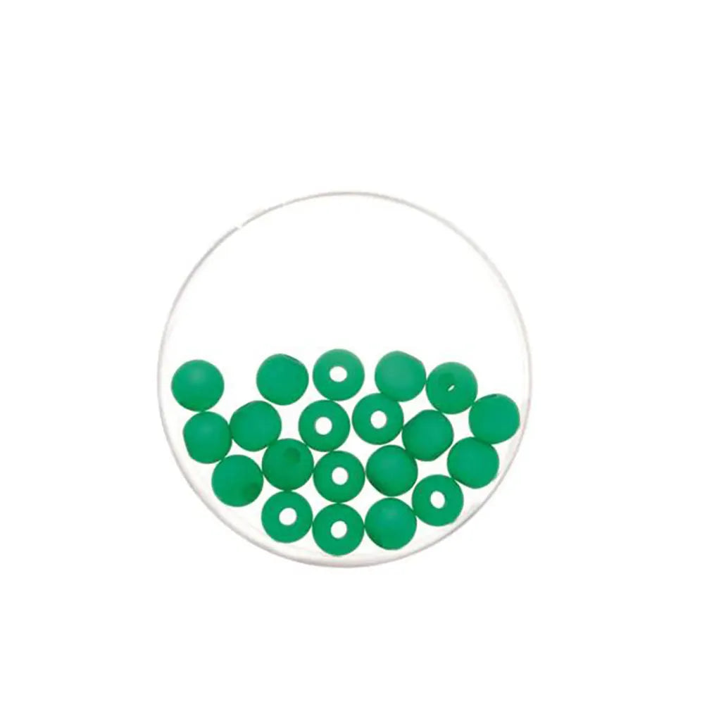 Bead 6mm Polaris Mat 20pcs, Drak Green