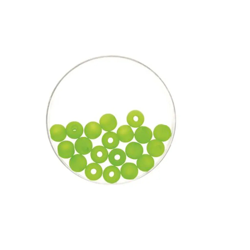 Bead 8mm Polaris Mat 15pcs, Green
