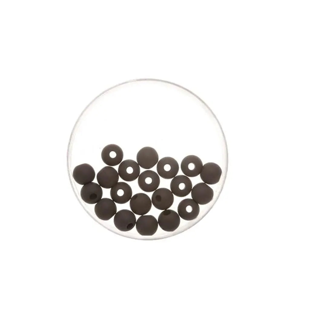 Bead 8mm Polaris Mat 15pcs, Black