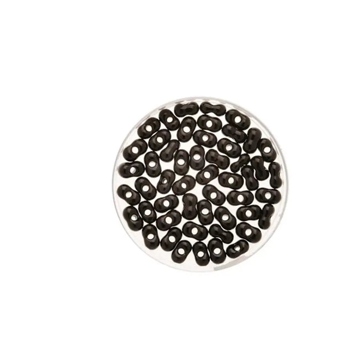Rocaille Farfalle 3.2/6.5mm 17g, Black Mat
