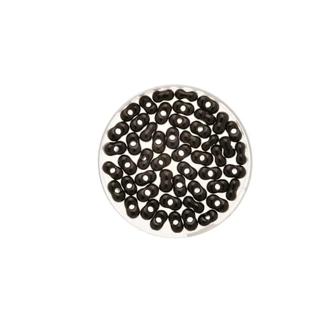 Rocaille Farfalle 3.2/6.5mm 17g, Black Mat
