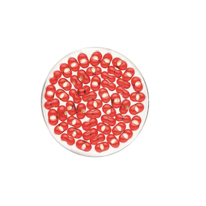 Rocaille Farfalle 6.5mm 17g, Red Silver Lustre
