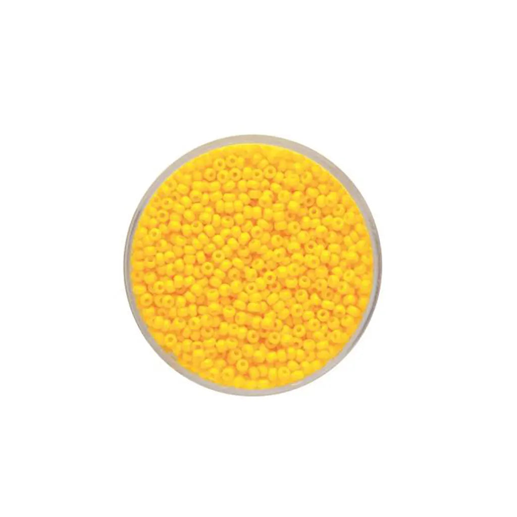 Rocaille 2.0mm Opaque 17g, Yellow