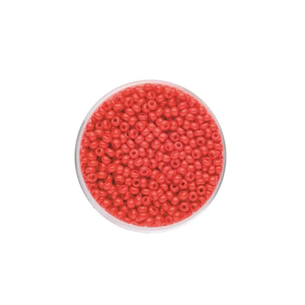 Rocaille Beads 2.6mm 17g, Luscious Coral